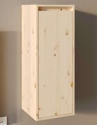 vidaXL Стенен шкаф 30x30x80 см борово дърво масив