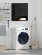 vidaXL Стенен шкаф 60 x 31 x 70 см Инженерна дървесина Черен дъб