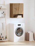 vidaXL Стенен шкаф 60 x 31 x 70 см Инженерна дървесина дъб артизан