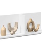 vidaXL Стенен шкаф 70x165x30 см бял инженерно дърво