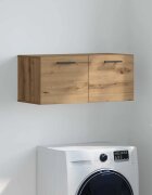 vidaXL Стенен шкаф 80 x 36.5 x 35 cm Инженерна дървесина дъб артизан
