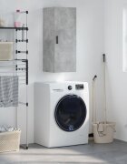 vidaXL Стенен шкаф бетонно сив 345x34x90 см
