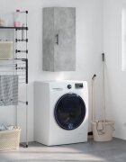 vidaXL Стенен шкаф бетонно сив 345x34x90 см