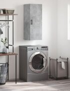 vidaXL Стенен шкаф бетонно сив 345x34x90 см