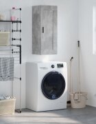 vidaXL Стенен шкаф бетонно сив 345x34x90 см инженерно дърво