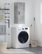 vidaXL Стенен шкаф бетонно сив 345x34x90 см инженерно дърво
