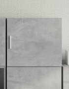 vidaXL Стенен шкаф бетонно сив 45x425x40 см инженерно дърво