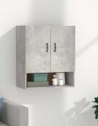 vidaXL Стенен шкаф бетонно сив 60x31x70 см инженерно дърво
