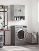 vidaXL Стенен шкаф бетонно сив 60x31x70 см инженерно дърво