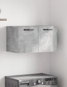 vidaXL Стенен шкаф бетонно сив 60x365x35 см инженерно дърво