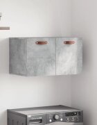 vidaXL Стенен шкаф бетонно сив 60x365x35 см инженерно дърво
