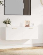 vidaXL Стенен шкаф бял 100x365x35 см инженерно дърво