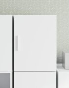 vidaXL Стенен шкаф бял 30x425x40 см инженерно дърво
