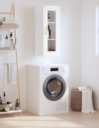 vidaXL Стенен шкаф бял 345x34x90 см