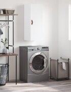 vidaXL Стенен шкаф бял 345x34x90 см