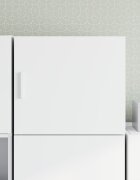 vidaXL Стенен шкаф бял 45x425x40 см инженерно дърво