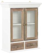 vidaXL Стенен шкаф бял 49x22x59 см инженерно дърво