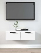 vidaXL Стенен шкаф бял 68x30x20 см инженерно дърво