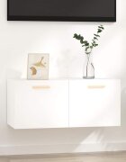 vidaXL Стенен шкаф бял 80x35x365 см инженерно дърво