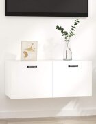 vidaXL Стенен шкаф бял 80x365x35 см инженерно дърво