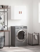 vidaXL Стенен шкаф бял гланц 60x31x60 см инженерно дърво