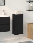 vidaXL Стенен шкаф черен дъб 32x20x67 см инженерно дърво