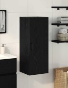 vidaXL Стенен шкаф черен дъб 345x34x90 см инженерно дърво