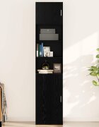 vidaXL Стенен шкаф Черен дъб 50 x 42.5 x 40 см Инженерна дървесина