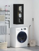 vidaXL Стенен шкаф Черния дъб 345 x 34 x 90 см