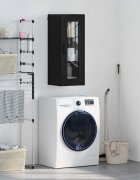 vidaXL Стенен шкаф Черния дъб 345 x 34 x 90 см