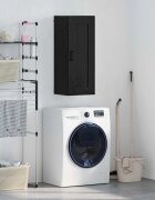 vidaXL Стенен шкаф Черния дъб 345 x 34 x 90 см Инженерна дървесина