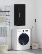 vidaXL Стенен шкаф Черния дъб 345 x 34 x 90 см Инженерна дървесина