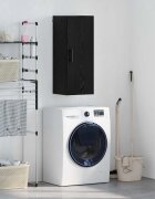 vidaXL Стенен шкаф Черния дъб 345 x 34 x 90 см Инженерна дървесина