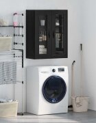 vidaXL Стенен шкаф Черния дъб 695 x 34 x 90 см