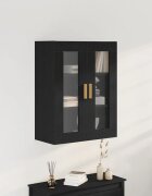 vidaXL Стенен шкаф Черния дъб 695 x 34 x 90 см Инженерна дървесина