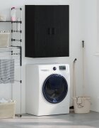 vidaXL Стенен шкаф Черния дъб 695 x 34 x 90 см Инженерна дървесина