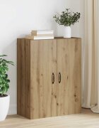 vidaXL Стенен шкаф Дъб 695 x 34 x 90 см Инженерна дървесина