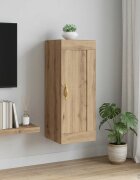 vidaXL Стенен шкаф Дъб артизан 345 x 34 x 90 см Инженерна дървесина