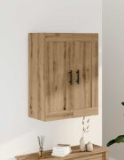 vidaXL Стенен шкаф дъб артизан 695x34x90 см инженерно дърво