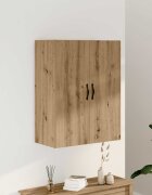 vidaXL Стенен шкаф дъб артизан 695x34x90 см инженерно дърво