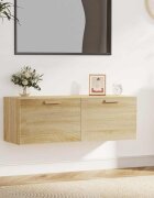 vidaXL Стенен шкаф дъб сонома 100x365x35 см инженерно дърво