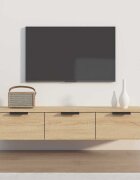 vidaXL Стенен шкаф дъб сонома 102x30x20см инженерно дърво
