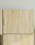 vidaXL Стенен шкаф дъб сонома 50x425x40 см инженерно дърво