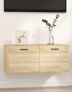 vidaXL Стенен шкаф дъб сонома 80x365x35 см инженерно дърво