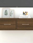vidaXL Стенен шкаф кафяв дъб 60x26x185 см инженерно дърво