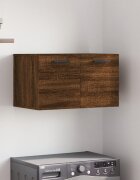vidaXL Стенен шкаф кафяв дъб 60x365x35 см инженерно дърво