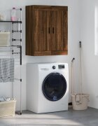 vidaXL Стенен шкаф кафяв дъб 695x34x90 см инженерно дърво