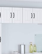 vidaXL Стенен шкаф LUCCA 2 бр. Бяло 60 x 31 x 40 см