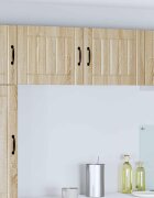 vidaXL Стенен шкаф LUCCA 2 бр. Дъб сонома Инженерна дървесина