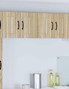 vidaXL Стенен шкаф LUCCA 2 бр. Дъб сонома Инженерна дървесина